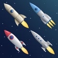 Cartoon Rocket Start Up Launch Symbol Royalty Free Stock Photo