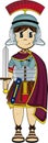 Cartoon Roman Centurion Soldier