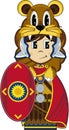 Cartoon Roman Soldier with Shield