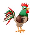 Cartoon rooster