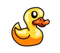 A Cute Little Cartoon Rubber Ducky
