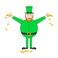 Cartoon saint Patrick character