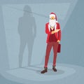 Cartoon Santa Claus Hipster Style Fashion