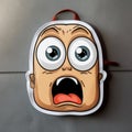 Cartoon Scary Face Backpack - Unique Design For Fashionable Kids