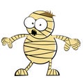 Cartoon scary mummy