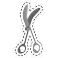 Cartoon sccissors surgery tool icon