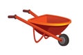 Cartoon scene with wheelbarrow gardenin or farm tool