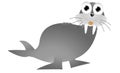 Cartoon Sea Lion Royalty Free Stock Photo