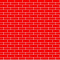 Cartoon seamless flat brick wall texture. Vector illustration Royalty Free Stock Photo