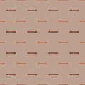 Cartoon seamless horror pattern with doodle bones shapes. Pale dark pink background. Simple design