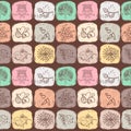 Cartoon seamless pattern for cute wallpapers