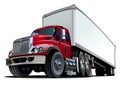 Cartoon semi truck Royalty Free Stock Photo