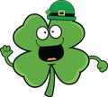 Cartoon Shamrock In Bowler Hat