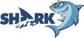 Cartoon Shark logo and mascot Royalty Free Stock Photo