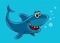 Cartoon shark, vector illustration Royalty Free Stock Photo