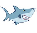 Cartoon shark. Vector illustration Royalty Free Stock Photo