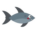 Cartoon shark. Vector illustration Royalty Free Stock Photo
