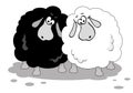 Cartoon sheep.