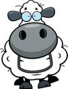 Cartoon Sheep Grinning Royalty Free Stock Photo