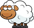 Cartoon Sheep Tired Royalty Free Stock Photo