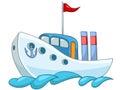 Cartoon Ship Royalty Free Stock Photo