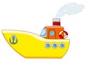 Cartoon Ship Royalty Free Stock Photo