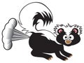 Cartoon Skunk Spraying