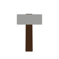 Cartoon sledgehammer tool. Sledgehammer stock illustration