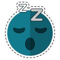 Cartoon sleepy emoticon funny