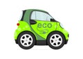 Cartoon small city car Royalty Free Stock Photo