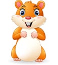 Cartoon smiling hamster