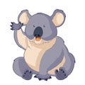 Cartoon smiling Koala