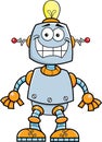 Cartoon smiling robot Royalty Free Stock Photo