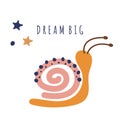 Cartoon snail vector