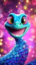 Cartoon Snake Animals Bring Color to Your Walls. Generative  AI Royalty Free Stock Photo