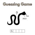 Cartoon Snake Guessing Game