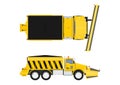 Cartoon snow plow