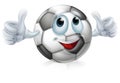 Cartoon soccer ball character