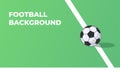 Cartoon soccer ball design on green grass isolated with white background Royalty Free Stock Photo