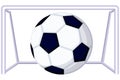 Cartoon soccer football game goal icon