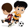 Cartoon soccer kids.