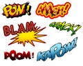 Cartoon sound effects 01 Royalty Free Stock Photo