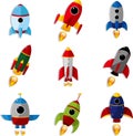 Cartoon spaceship icon