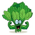 Cartoon Spinach Royalty Free Stock Photo