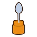 cartoon spoon container utensil kitchen