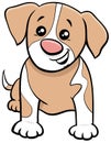 Cartoon spotted puppy comic animal character Royalty Free Stock Photo
