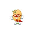 A cartoon of sprouted potato tuber with Super hero costume Royalty Free Stock Photo