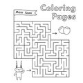 Cartoon Squirrel Coloring Book Maze Game for Kids