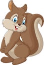 Cartoon squirrel posing Royalty Free Stock Photo
