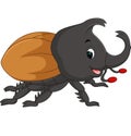 Cartoon stag beetle Royalty Free Stock Photo